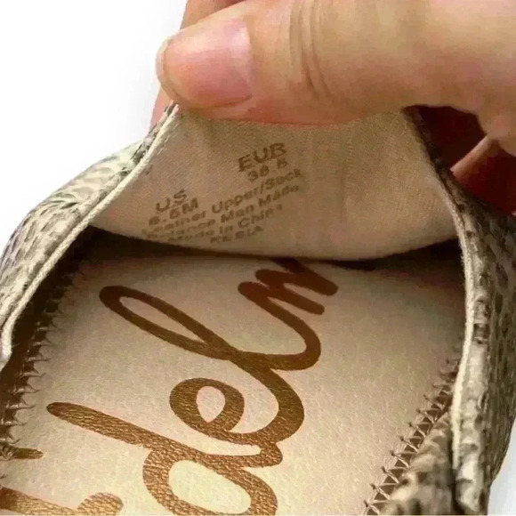 New Sam Edelman Kesia Snake Print Espadrilles Size 8.5 - Picture 9 of 11